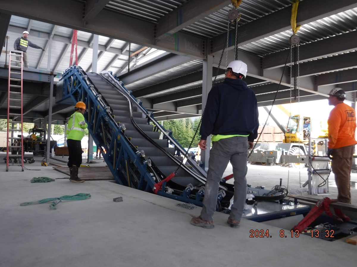 Airport redevelopment project ‘escalates’ with Sitka’s first escalator